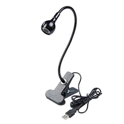 Flexible USB LED Bedside Reading Lamp Black