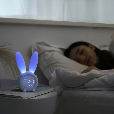 Creative Rabbit Ear Alarm Clock Blue