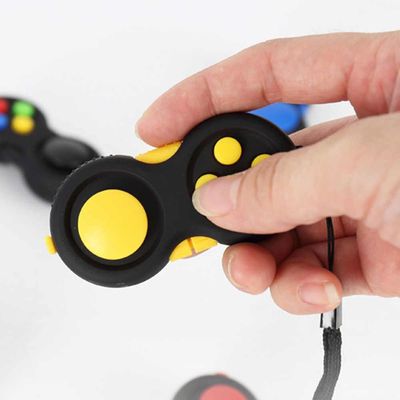 8 operation Fidget Pad Controller Toy For Dexterity & Stress Release Yellow