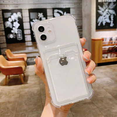 Transparent Silicone Wallet Case Clear Iphone XS Max