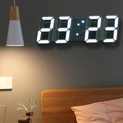 3D Led Digital Clock Limited Edition Black White