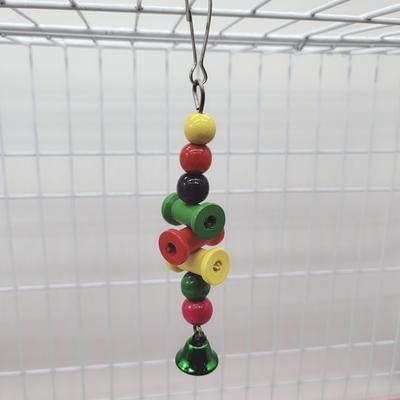 Colorful Parrot Toys: Suspension Hanging Bridge Chain Chew Toy For Bird Cage Accessories Color: Random Color C