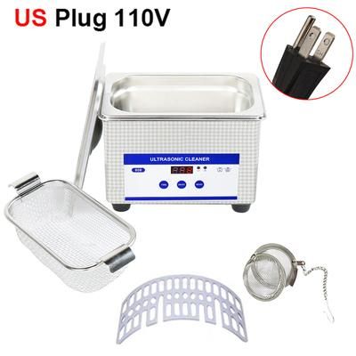Ultrasonic Cleaner 40kHz, Professional Ultrasound Washing Bath For Jewelry & Eyeglasses white