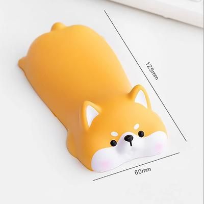 Kawaii Mouse Pad With Wrist Support Ergonomic & Cute Desk Mat orange Corgi