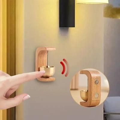 Minimalist Wireless Doorbell With Wooden Wind Chimes Minimalist Wireless Doorbell With Wooden Wind Chimes