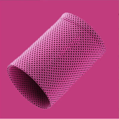 Cooling Wrist Brace Wristbands For Exercise, Breathable Wrist Sweatband Ice Sleeves For Sports, Fitness, And Injury hot Pink