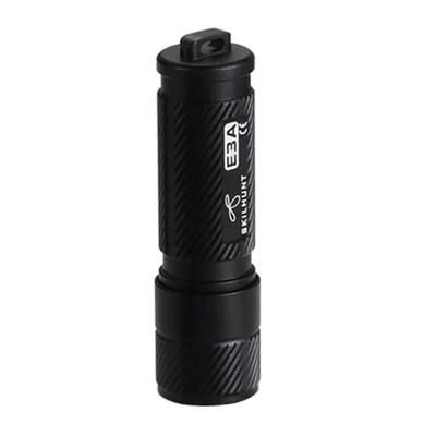 SKILHUNT E3A 100 Lumens AAA Keychain LED Flashlight: Mini Pocket Torch For Outdoor Camping, Hiking, Fishing Without Battery High CRI LED Carbon Black