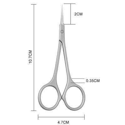 Professional Stainless Steel Cuticle Scissors, Precision Dead Skin Remover For Manicure & Nail Art silver