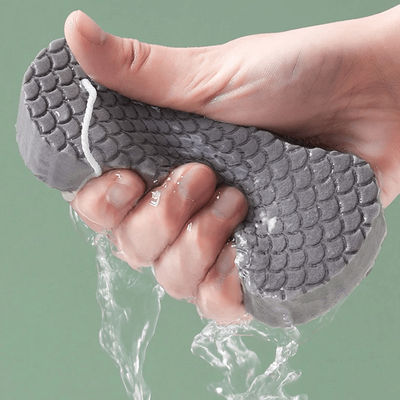 Exfoliating Shower Sponge Gray