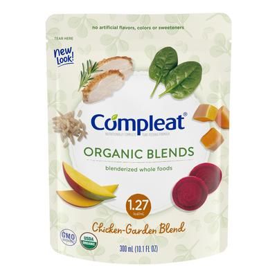 Compleat Organic Blends Oral Supplement Chicken-Garden Flavor Liquid 10.1 oz. Pouch (1092417_EA)