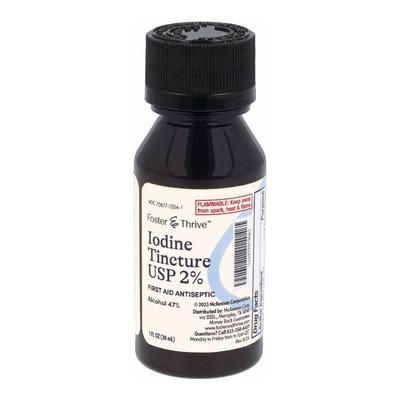 Foster & Thrive Antiseptic Iodine Tincture Topical Liquid 1 oz. Bottle (1246741_EA)