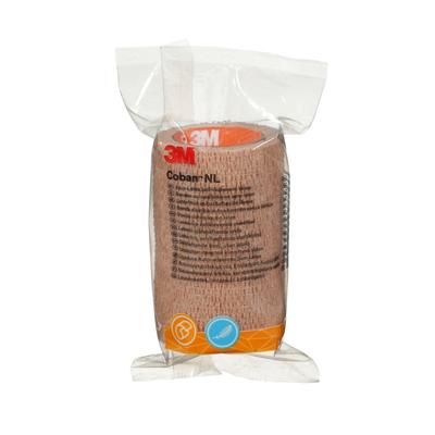 3M Coban NL Cohesive Bandage 3 Inch X 2 Yard Self-Adherent Closure Tan NonSterile Standard Compression (1190017_CS)