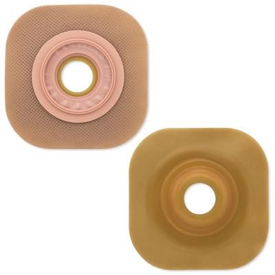 FlexWear Ostomy Barrier Trim to Fit, Standard Wear Adhesive Tape 70 mm Flange Blue Code System Hydrocolloid Up to 2 Inch Opening (485607_BX)