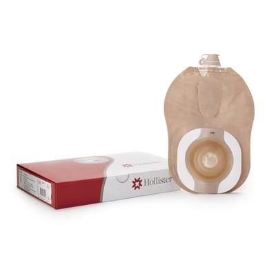 CeraPlus Urostomy Pouch One-Piece System 9 Inch Length Soft Convex, Pre-Cut 1 Inch Stoma Drainable (1109578_BX)