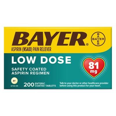 Pain Relief 81 mg Strength Aspirin Tablet (1229967_BT)