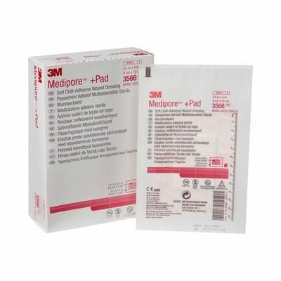 3M Medipore Composite Dressing 3-1/2 X 4 Inch Rectangle Sterile Nonwoven Backing (315360_BX)