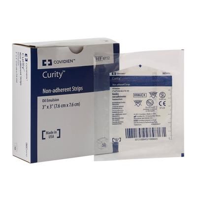Curity Oil Emulsion Impregnated Dressing Square 3 X 3 Inch Sterile (217297_BX)