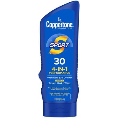 Coppertone Sport 4-In-1 Performance Sunscreen SPF 30 Lotion 7 oz. Tube (1231878_EA)