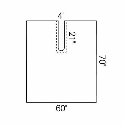 Orthopedic Drape Impervious Split Drape 60 W X 70 L Inch Sterile (144059_CS)