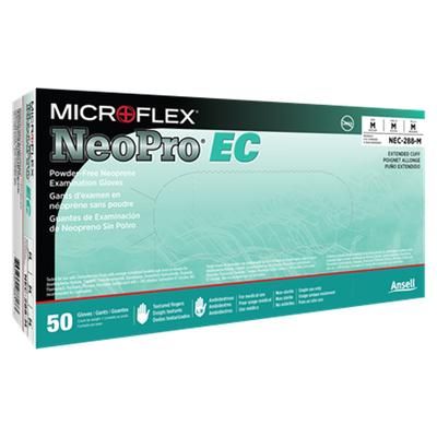 NeoPro EC Exam Glove Medium NonSterile Polychloroprene Extended Cuff Length Textured Fingertips Green Chemo Tested (532734_CS)