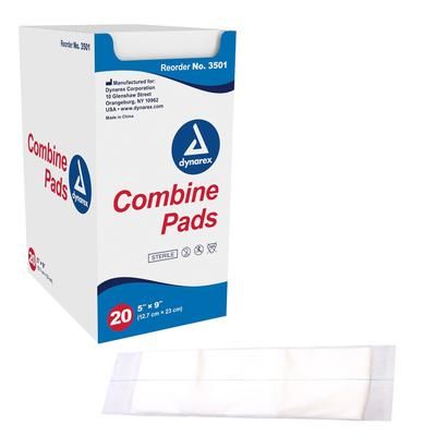 Dynarex Abdominal Pad 5 X 9 Inch Sterile 1 per Pouch (575179_CS)