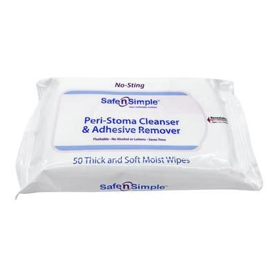 Safe n Simple Adhesive Remover Wipe 50 per Pack (704616_CS)