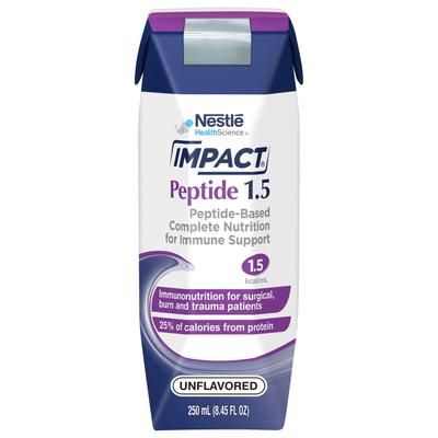 Impact Peptide 1.5 Tube Feeding Formula Unflavored Liquid 250 mL Carton (773736_CS)