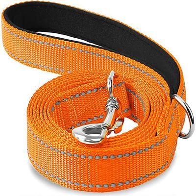 Night Reflective Pet Leash & Harness, Adjustable Dog Cat Collar Lead, Durable Guard Rope For Walking & Security orange 0.59 X 59.06inch