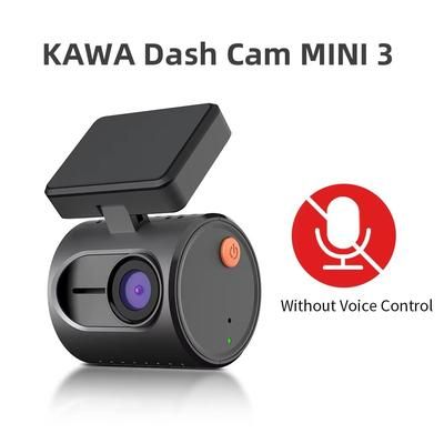 KAWA Mini 3 2K Dash Cam Smart Car DVR With Voice Control, Night Vision, WiFi, And Emergency Recording no Voice Control 32g