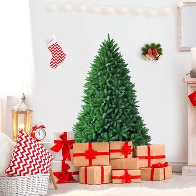 5 Feet Artificial Fir Christmas Tree, 600 Branch Tips For Full, Realistic Look 5 Feet Artificial Fir Christmas Tree, 600 Branch Tips For Full, Realistic Look