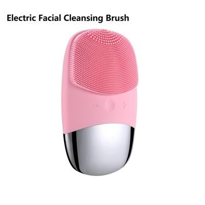 Brush Sonic Electric Facial Cleanser, Electric Face Cleansing Brush Skin Care Tools, Scrubber Massager For Radiant Skin pink