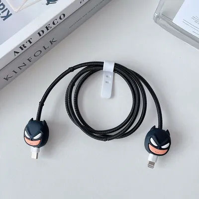 Cartoon Cable Protector For IPhone, Charger Cover & Data Line Winder, Stitch Style Charger Protection Guard 5