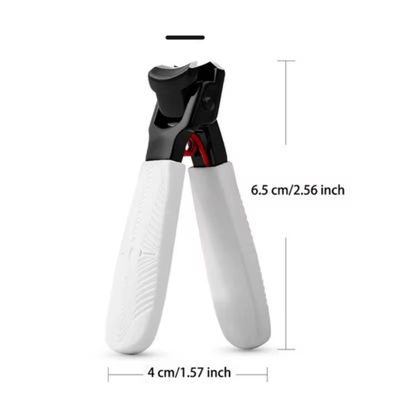 Anti Splash Nail Clippers, Special Single Heavy Duty Nail Trimmer For Thick Hard Large Household Nails white