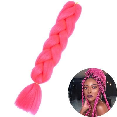 Jumbo Braid Hair Extensions, Ombre Kanekalon Synthetic Yaki Braids For Women, DIY Braiding Hair In Multiple Colors zitong a14 24inches