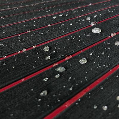 Customizable EVA Foam Boat Decking Sheet Mat, Anti Skid Faux Teak Yacht Marine Flooring Pad, Self Adhesive Accessories black Red