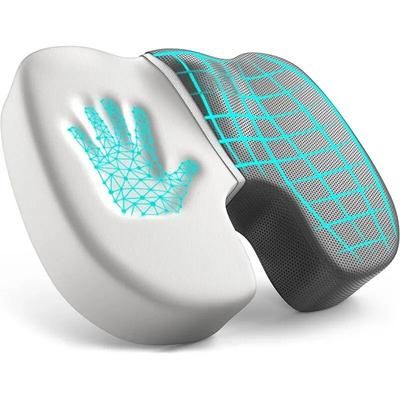 Ergonomic Memory Foam Seat Cushion For Office Chairs And Hemorrhoid Relief Support grey