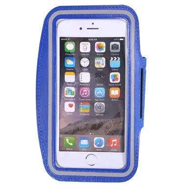 Mobile Phone Armband For Running & Gym, Lightweight, Water Resistant Holder For IPhone & Samsung blue