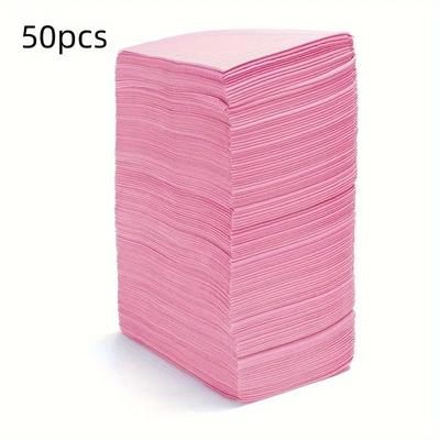 Disposable Waterproof Tattoo Table Covers, Non Woven Clean Pad For Salon, Dental, Eyelash, Tattoo Accessories pink