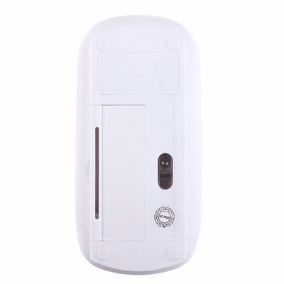 USB Wireless Optical Mouse, Silent Click Mice For Apple Mac, MacBook Pro, Air, And PC, Ergonomic, Travel Friendly Design white