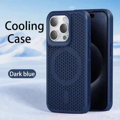 CoolShiel Magnetic Heat Dissipating Case For IPhone 1116 Series dark Blue for Iphone 14pro Max