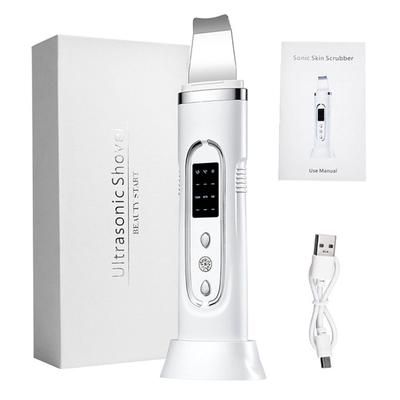 GlowSonic Ultrasonic Skin Scrubber And Blackhead Remover white With Box
