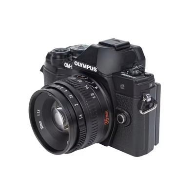 35mm F1.4 Prime Camera Lens For Sony Fujifilm Nikon Canon Mirrorless black micro 4 3 Mount