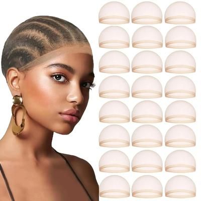 HD Wig Cap For Women Ultra Thin Invisible Stretchy Stocking Cap For Lace Front Wig Sheer Nylon Wig Cap For Natural Looks 5pcs