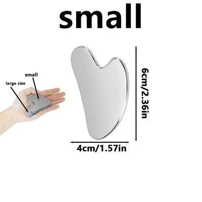Metal Gua Sha Tool, Anti Aging Facial Sculpting Massager For Glowing Skin,Stainless Steel Skin Care Tool For Face & Neck small
