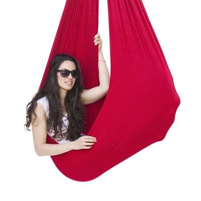 Children's Therapy Swing Perfect Indoor & Outdoor Relaxing Hammock, Ideal Gift For Kids With Special Needs Red