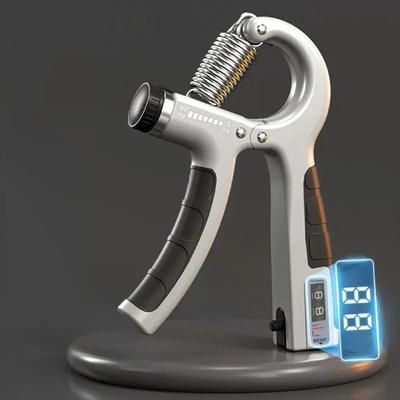 Adjustable Hand Grip Strengthener (5 60kg) Wrist & Forearm Trainer For Muscle Building & Strength Training gray