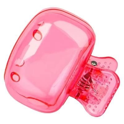 Travel Toothbrush Head Covers, Protective Snap On Clip For Hygiene & Portability pink