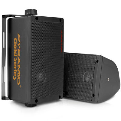 3 Way Mini Box Speakers, Versatile Car & Indoor Stereo Pair 3 Way Mini Box Speakers, Versatile Car & Indoor Stereo Pair