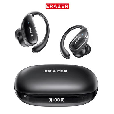 ERAZER XT80 Sports Wireless Headphones With Mic And LED Display For Hifi Stereo Sound xt80 Black