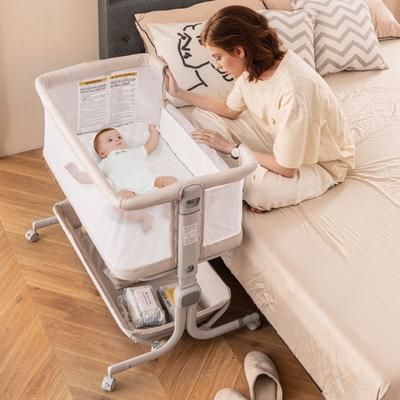 Baby Bassinet Bedside Sleeper With 6 Level Adjustable Height, 3 in 1 Portable Crib Baby Bassinet Bedside Sleeper With 6 Level Adjustable Height, 3 in 1 Portable Crib
